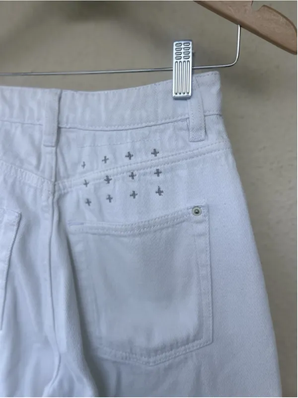 KSUBI Playback Sugar Rush Off White Denim Cotton Jeans Womens Size 26 Streetwear - Image 4