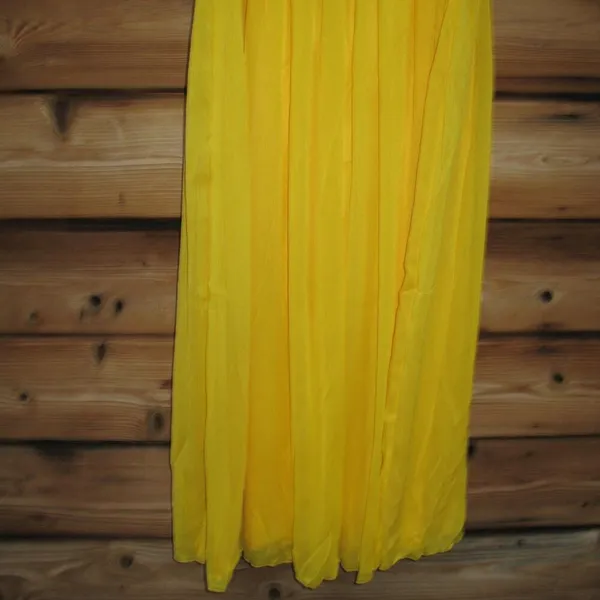 NWT Elliatt Yellow Drop Waist Maxi Gown Dress Size XS - Image 12