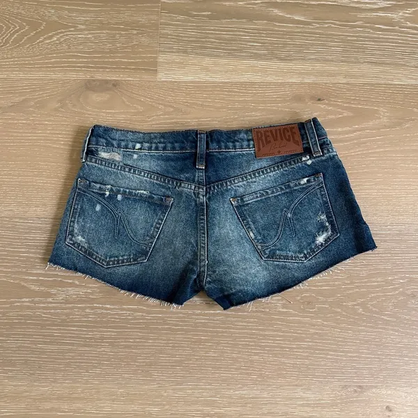 REVICE Denim Denim Shorts Editors Cut Size 26 Moonstone Blue - Image 4