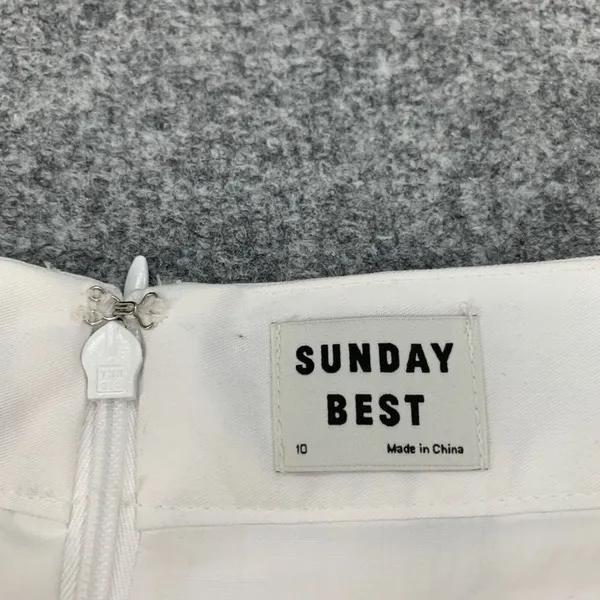 $88 ARITZIA Sunday’s Best Olive Micro Skirt pleated in white 10 - Image 6