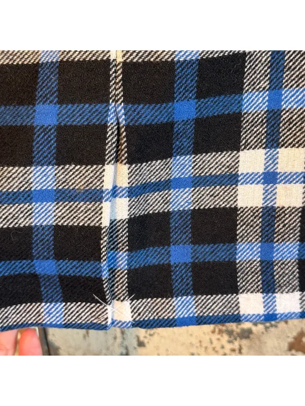 Talbots Blue Black Plaid Knee-length skirt, NWOT size 10P Petite - Image 2