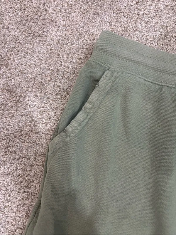Aerie XL Women’s Olive Green Drawstring Shorts Sweat Shorts Loungewear Raw Hem - Image 6
