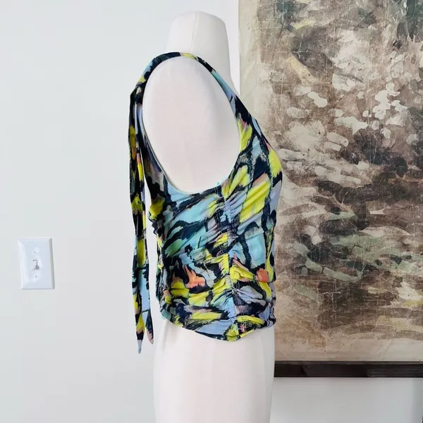 Free People Avenue Print Tank Top in Mint Combo Size Large $58 - Image 7