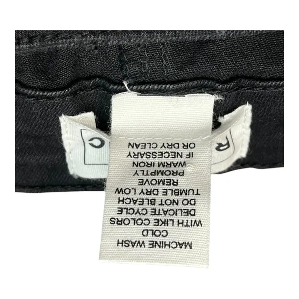 For The Republic Wide Leg Jeans Womens 8 Black Seam Detail Ankle Zip High‎ Rise - Image 11