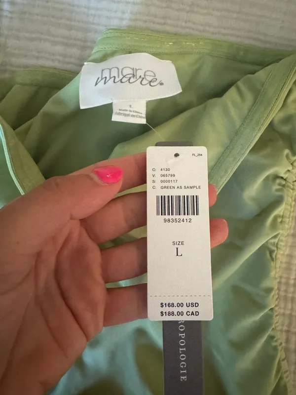 Anthropologie Mare Mare Strapless drop waist midi dress - Image 7