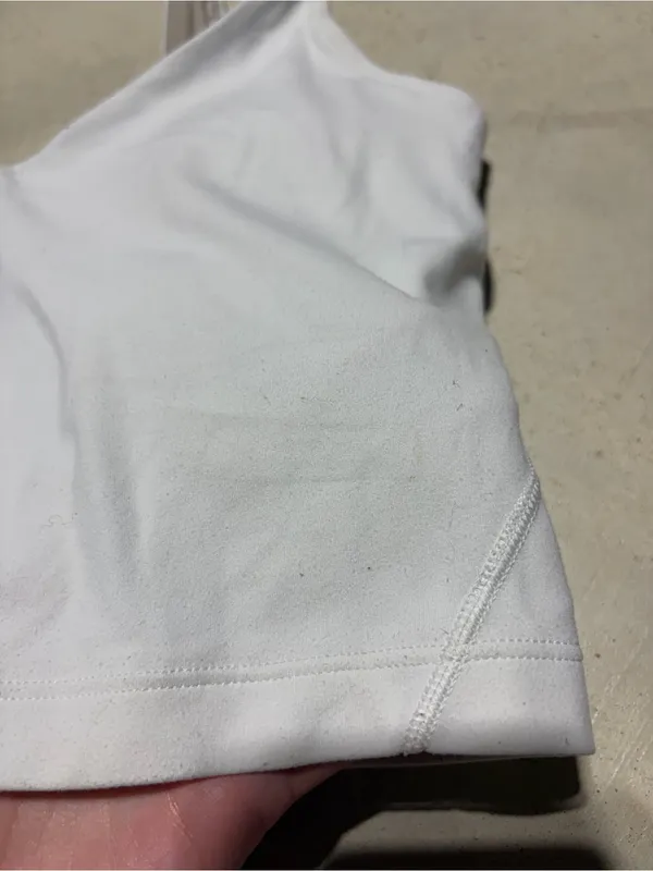 Lululemon White align Cropped Tank Top Bra 2 - Image 8