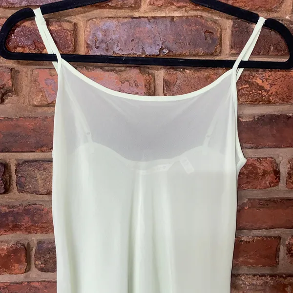 Victoria's Secret Vintage Y2k Green Sheer Slip Dress Nightie Women's Size XS - Image 2