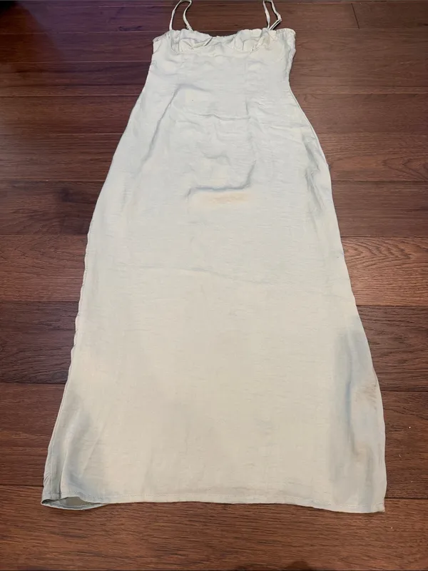 Princess Polly Light Green Maxi Slip Dress Size 0 - C33-088 - Image 4