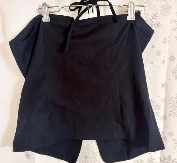 Derek Heart black halter button front vest  - Image 3