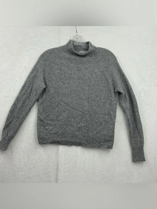 J. Crew Light Gray Mock Neck Sweater 901 - Image 2