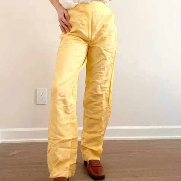 Vintage Yellow Trousers - Image 3