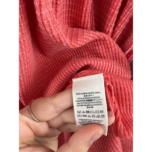 Women’s We the Free Large Faded Orange Henley Top - Image 5
