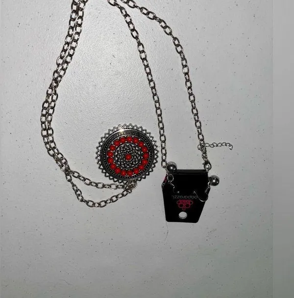 💙 NWT Paparazzi Beaded Mandala Necklace & Earring Set - Image 2