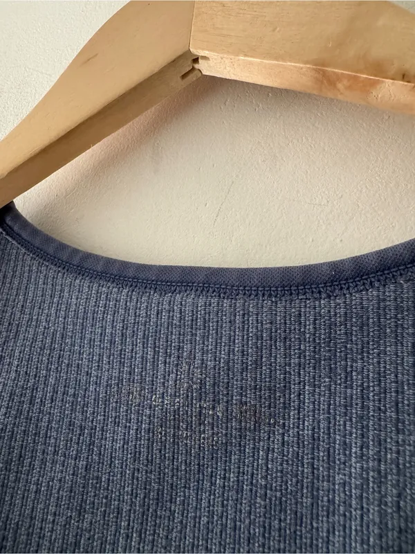 OFFLINE By‎ Aerie Ribbed Recharge Least Support Blue Sport Bra - Image 4