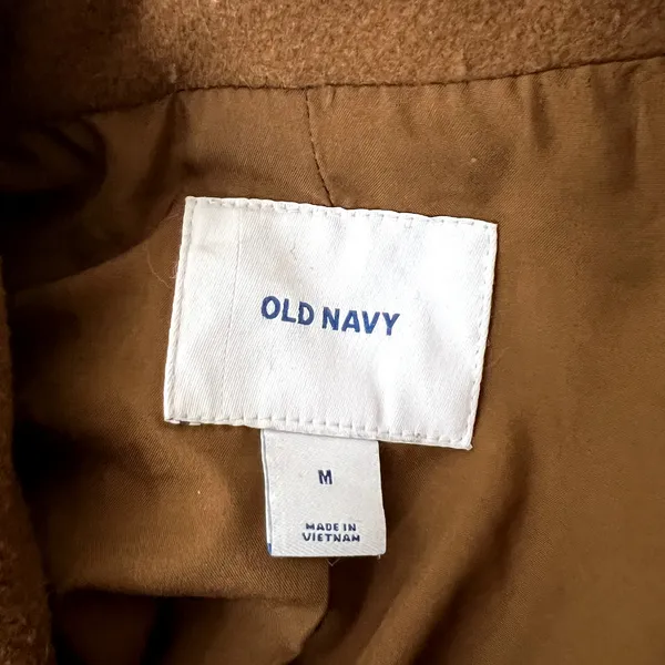 Old Navy Wool Brown Button Peacoat - Image 6