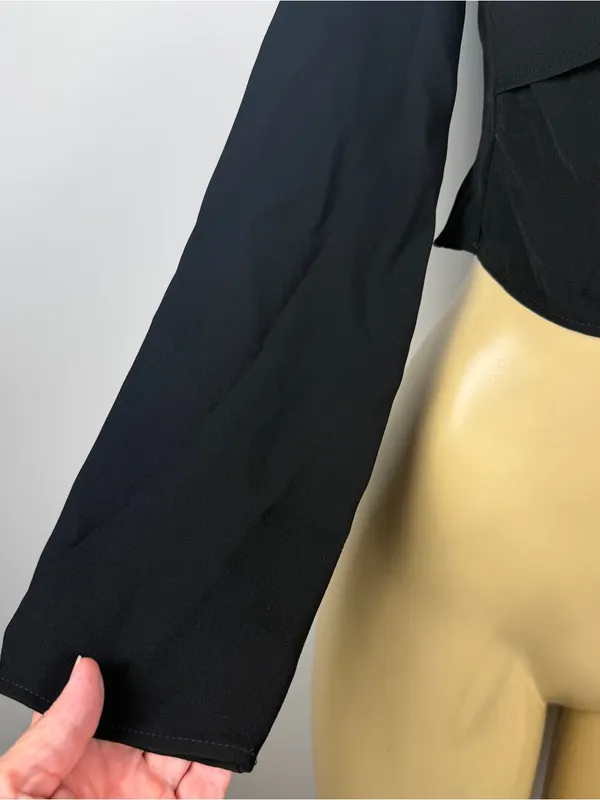 Zara Cutout Top Sz XS Whimsygoth Long Sleeves - Image 3
