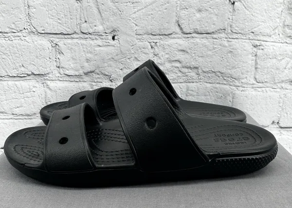 Crocs Classic Slide Sandals Men's Size 5 Women's 7 Black - Image 3