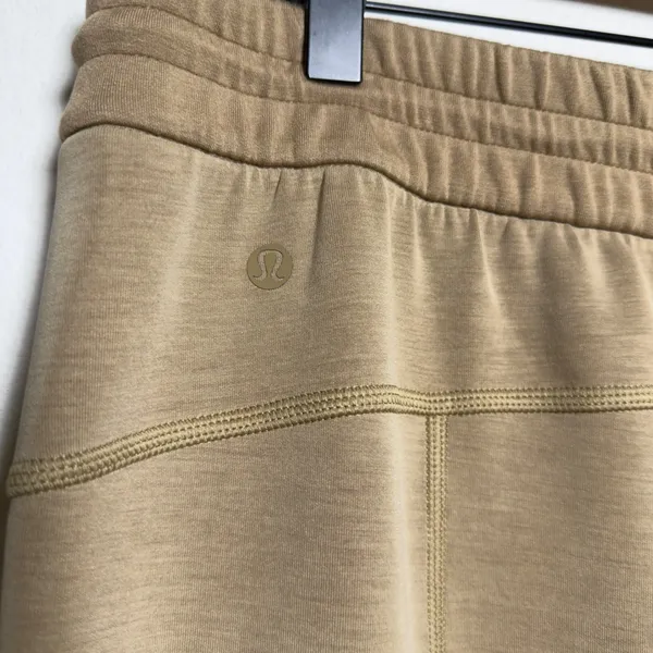 Lululemon Women Pants 14 Tan Softstreme Relaxed High Rise Drawcord Trousers - Image 3