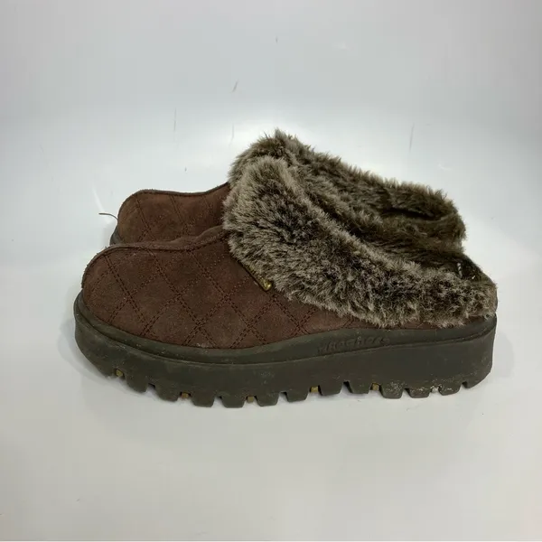 Skechers Y2K platform mules slip on shoes faux fur lined‎ size 6.5 - Image 6