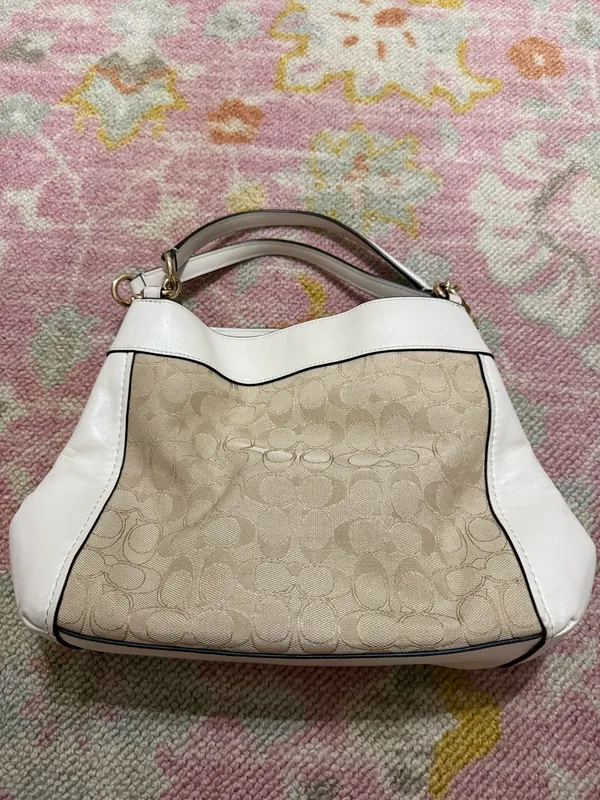 Coach Small Lexy Shoulder Bag in Signature Khaki Jacquard F29548 - Image 4