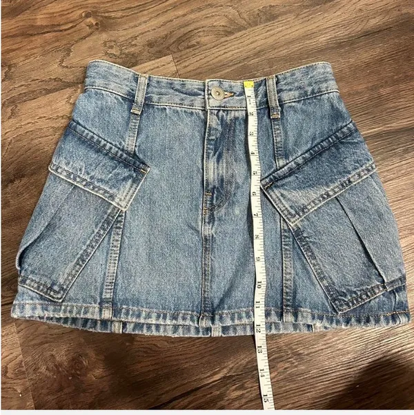 Pull & Bear Skirt Denim Mini - Image 4