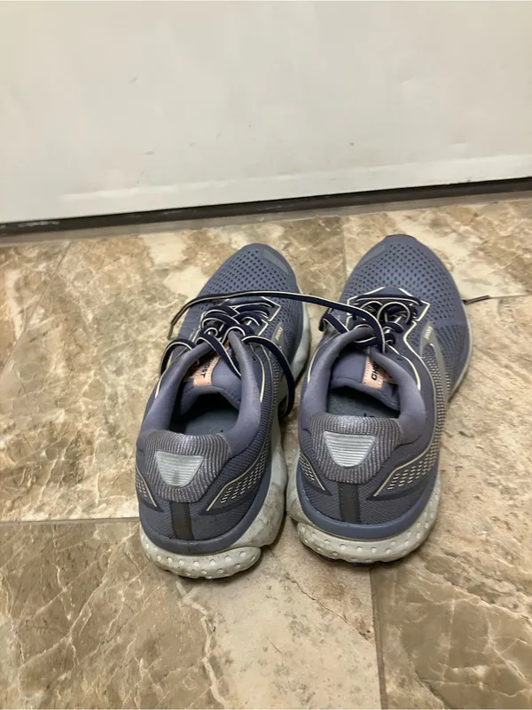 Brooks - Ghost 12 - Running Shoes - White/Purple - Women's - 9(B) -1203051B186 - Image 2