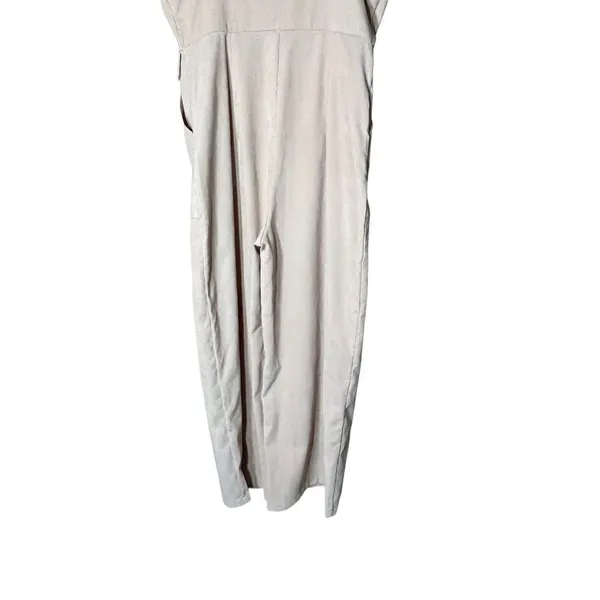 Nasty Gal Corduroy Cream Zip Up‎ Jumpsuit Size 6 - Image 11
