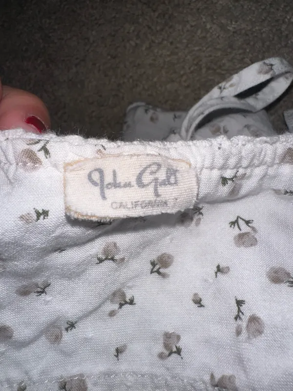 PacSun Tank Top White Floral - Image 2