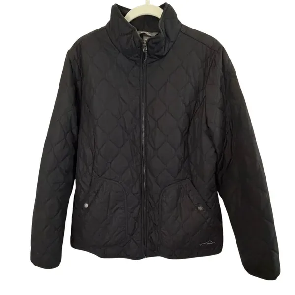 Eddie Bauer Women's Quilted Field Jacket in Black sz. XL\\\\ - Image 2