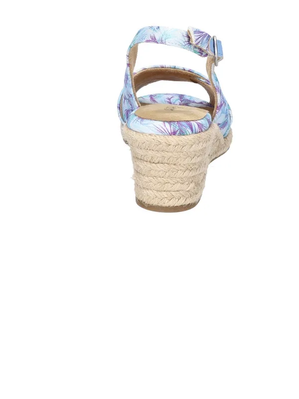 Easy Street Devlin Espadrille Wedge Womens Size 7.5 Casual Sandals blue purple - Image 3