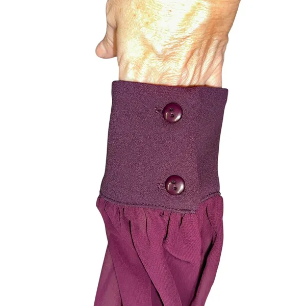 Shelby‎ & Palmer Purple Wrap Dress Size 10 Long Sleeve Belted - Image 2