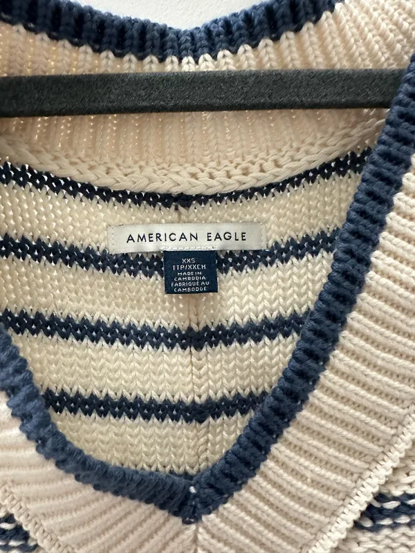 American Eagle Striped Oversized Sweater - Image 3