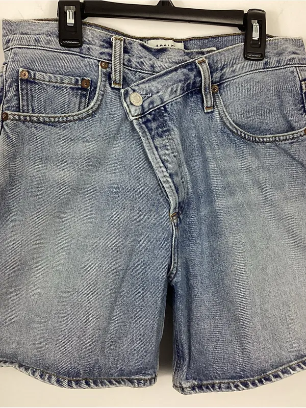 Agolde Criss Cross Jean Shorts Size 27 - Image 3