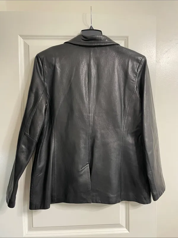 Vintage Worthington Black Leather Jacket Women’s Size Large - Image 7