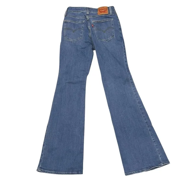 Levi’s 726 Distressed Flare Leg Denim Blue Jeans Pants size 27 - Image 5