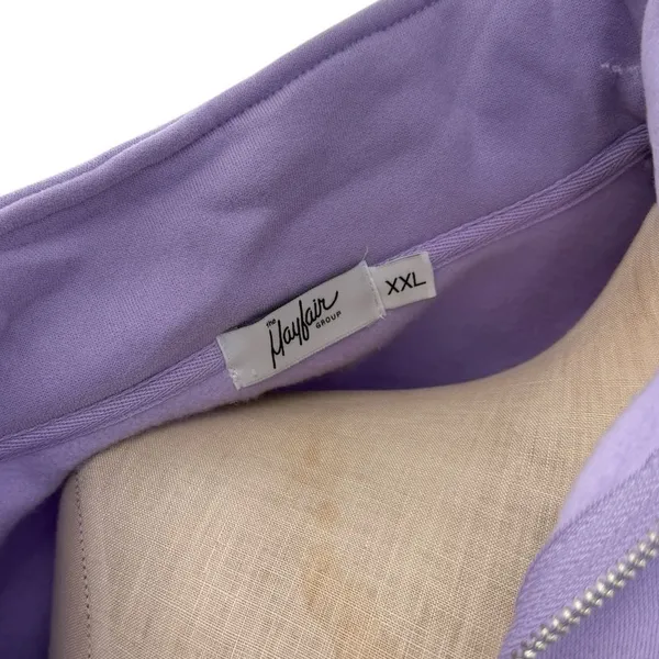 Mayfair Group Choose Kindness Quarter Zip Oversized Lavender‎ Sweatshirt XXL - Image 12