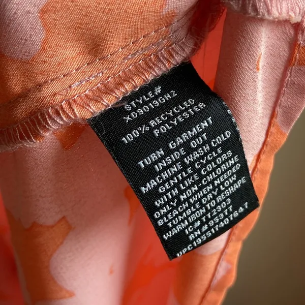 Social Standard by Sanctuary Floral Tiered Maxi Dress (Sz L) Pink & Orange - Image 7