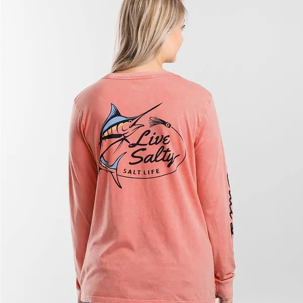 Salt Life Live Salty Marlin T-Shirt - Image 2