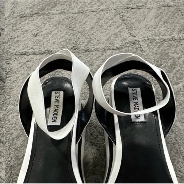 Steve Madden Haze White Platform Sandals 8M - Image 3