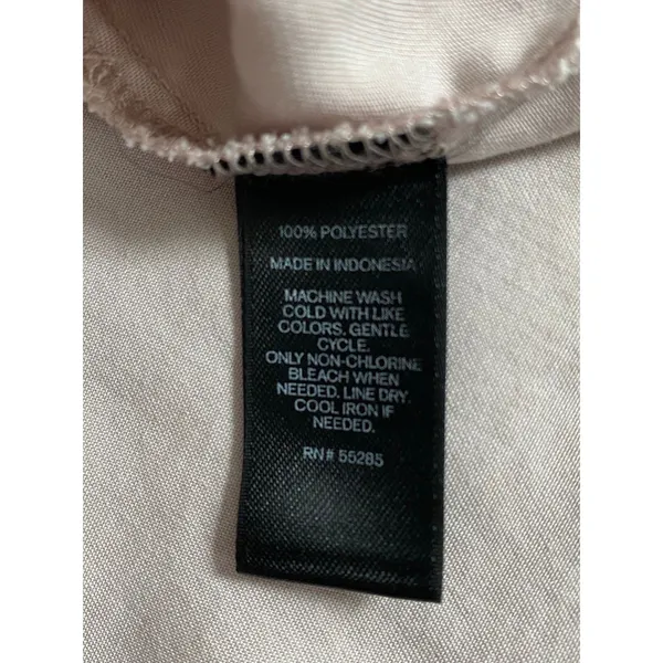 Express Casual Button Down Shirt Blush Pink Size Small - Image 7