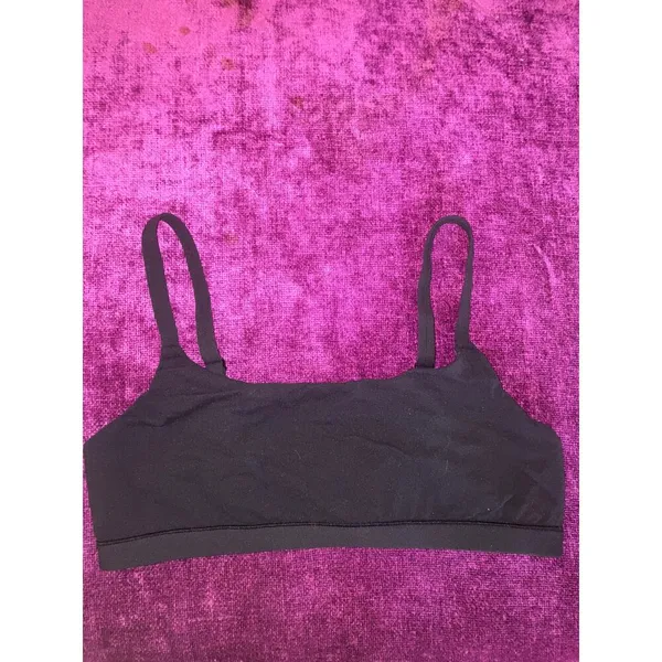 SKIMS Fits Everybody Scoop Bralette Black Size Large L COMFY MINIMALIST LOUNGE - Image 4