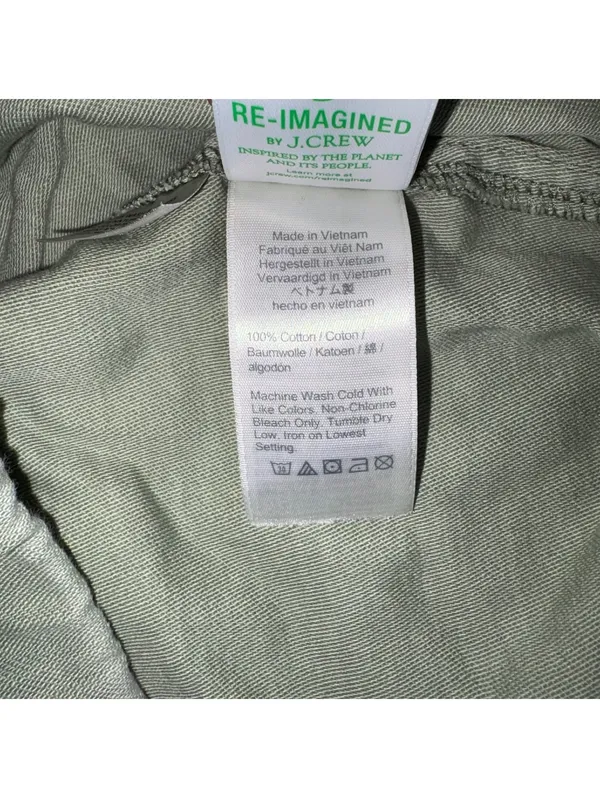 J.Crew $65 Women's L Olive Green Casual Comfort Stretch Summer Camp Shorts - Image 6