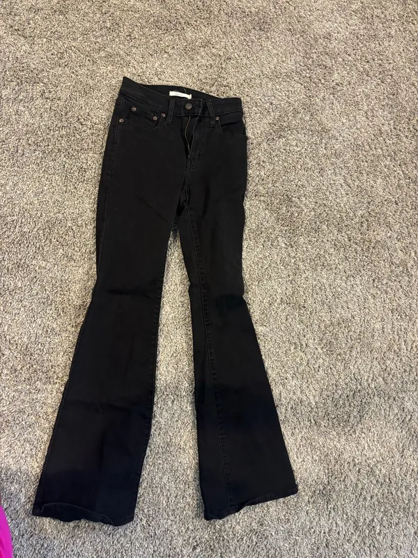 Levi’s Black Flare Jeans 726 - Image 6
