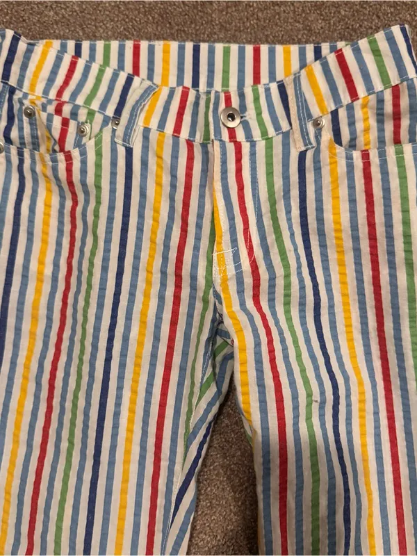 LOUDMOUTH Multicolor Stripe Golf‎ Pants Blue Size 0 - Image 3