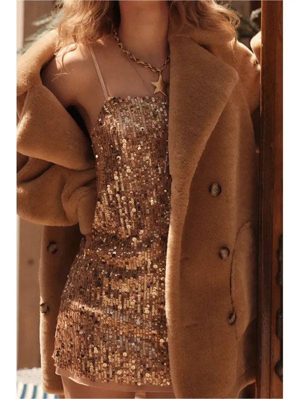 Free People Midnight Kiss Mini Slip Dress - Image 3