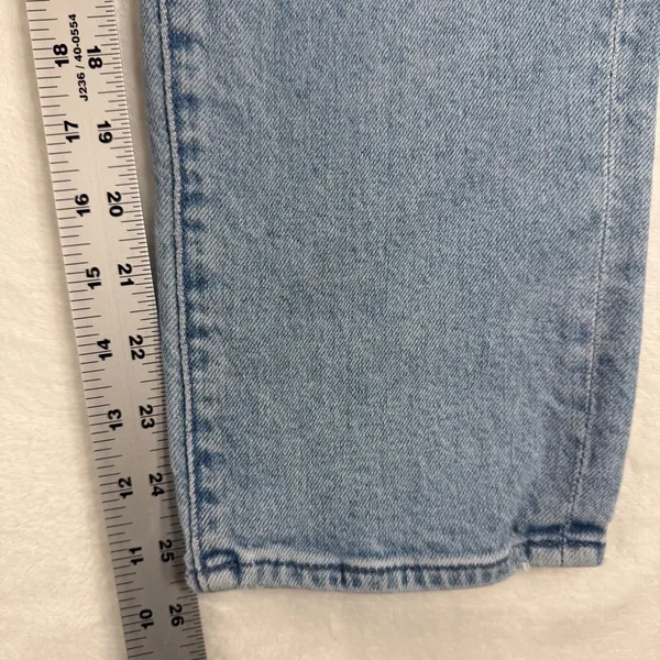 MOTHER Light Wash‎ Straight Leg Button Fly Denim Jeans Womens Size 29 High Rise - Image 7