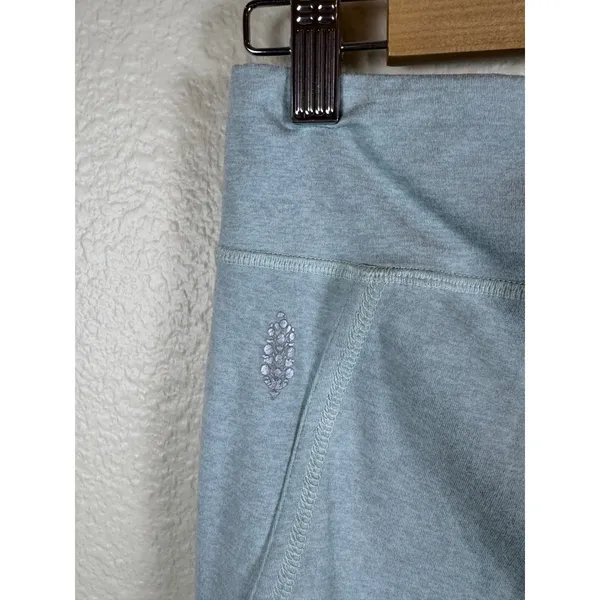 FP Movement Leggings M Blue Stretch Cropped Minimalist Gorpcore‎ Yoga Pilates - Image 3