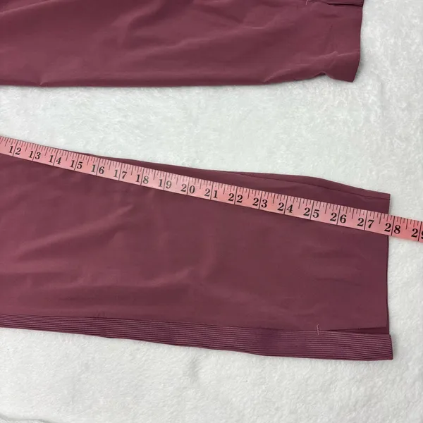 Athleta‎ Women's Rich Red -Maroon Straight Leg Pants Size 6 - Image 6