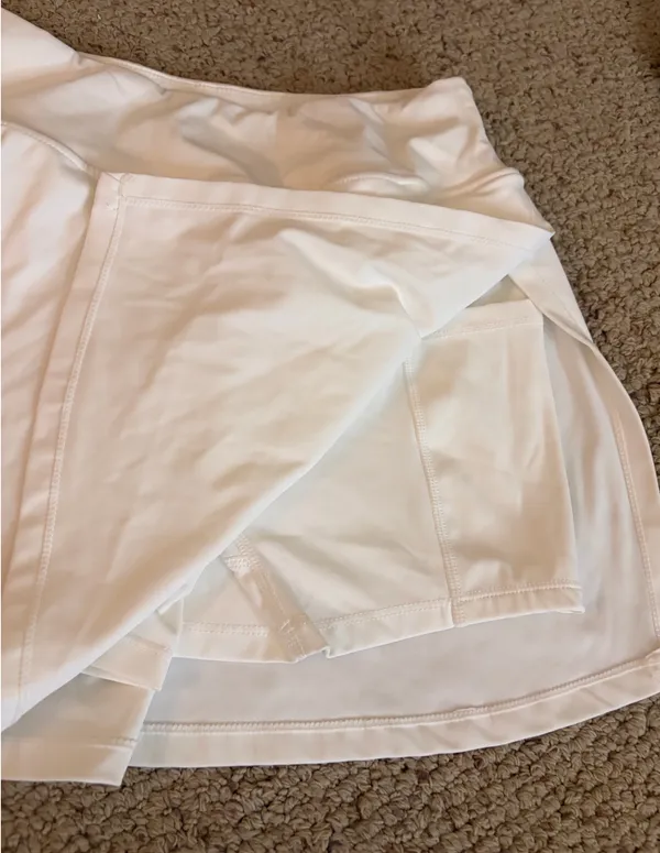 Amazon White mini athletic skirt - Image 2