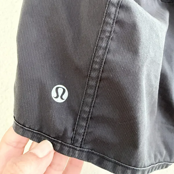 Lululemon Run Track Attack Running Shorts Black Athletic Women's Size 6 - Image 5
